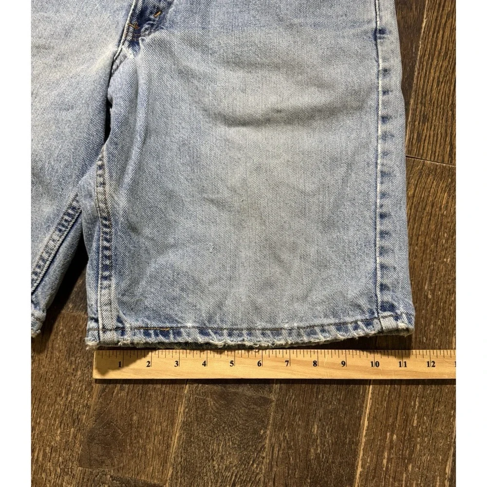 Levi's 550 Relaxed Fit Denim Shorts Mens 34 Light Wash Good Distressed Vintage